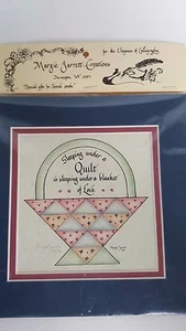 Country Patchwork Quilt Folk Art 1990 Calligraphy Matted Signed & Number #3/1000 - Picture 1 of 5