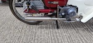 Honda C90 Super cub Stainless Exhaust system with road-legal silencer - Picture 1 of 15