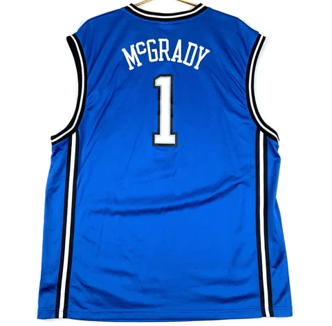 Vintage Tracy McGrady Orlando Magic Reebok Jersey Size XL Blue Nba Basketball Cover