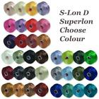 Superlon S-Lon Beading Thread Cord Size D Tex 45 0.11mm Choose from 36 Colours