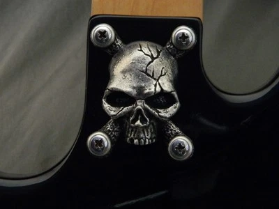 CUBIERTA DE PLACA DE CUELLO DE CALAVERA PARA GUITARRA BC RICH WARLOCK WARBEAST metal sólido personalizado  Foto 1 de 4