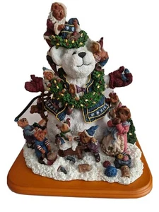 The Boyds Bears Snow Bear By The Danbury Mint Brand New In Orig Packaging & COA