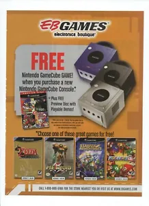 2003 EB Games Nintendo Gamecube Zelda Metroid Star Fox Mario Party 4 Print Ad  - Picture 1 of 4