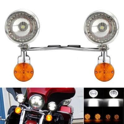 Motorcycle Turn Signals Passing Spot Light For Yamaha Road Star XV1600A XV1700A - Image 1 of 4