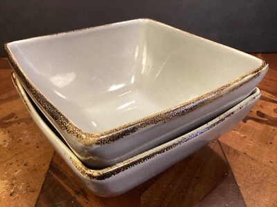 Conjunto de 2 - 222 Quinto ESMALTE REATIVO Sopa Salada Tigelas de Cereais Quadradas 6,5” - Imagem 1 de 4