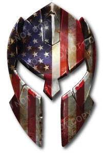 Casco Molon Labe bandera estadounidense calcomanía de vinilo pegatina parachoques coche camión ventana - Imagen 1 de 5