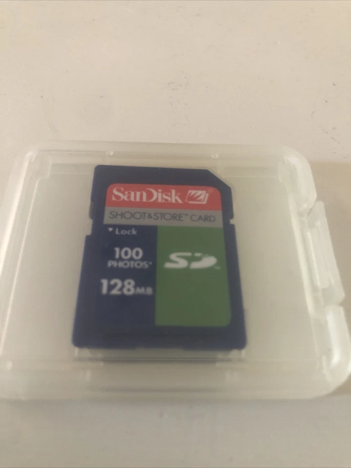 SanDisk - 128 MB SD Card (100 photos) for Cameras - Image 1 of 1