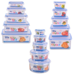 Plastic Airtight Food Storage Containers Clip Lock Lid Leak Proof Lunch Box NEW - Picture 1 of 17