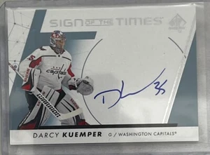 Darcy Kuemper 2022-23 SP Sign Of The Times Auto NHL Card #SOTT-DK Capitals - Picture 1 of 2