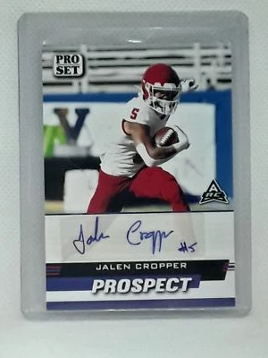 Jalen Cropper 2022 Leaf Pro Set Prospect - AUTO #PSP-JC1 - Fresno State - Image 1 of 2
