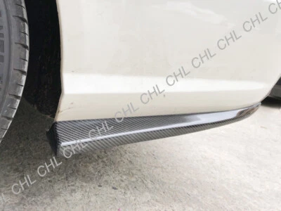 Carbon Fiber Rear Splitter Lip For 10-13 M-BENZ W212 E-Class Sedan w/ AMG bumper - Image 1 of 3