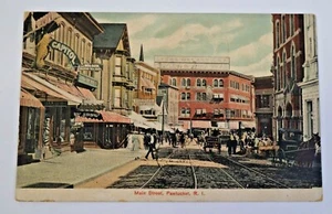 Main Street Pawtucket R.I. 1907 Postcard. - Picture 1 of 2