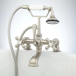 English Telephone Faucet Body Less Handles And Couplers - Polished Nickel - Picture 1 of 3
