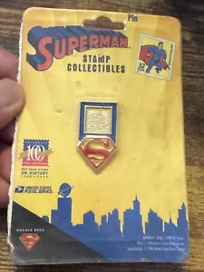 1998 USPS Briefmarken Sammlerstück DC Comics Superman Stempel Pin (neu in Verpackung) - Bild 1 von 5