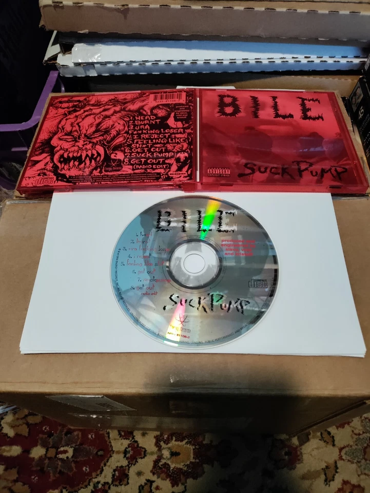 Bile Suck Pump Cd Rare Godflesh Ministry NIN KMFDM Chemlab Skinny Puppy Front - Image 1 of 1