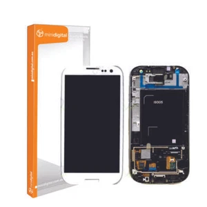 for Samsung Galaxy S3 4G I9305 LCD Dig White w/ Frame - Picture 1 of 1