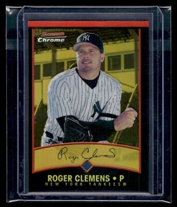 2001 Bowman Chrome Gold Refractor #69 Roger Clemens /99 - Picture 1 of 2