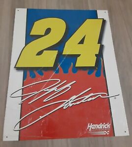 2006 NASCAR Hendrick Motorsports Jeff Gordon 24 Logo Metal Tin Sign 