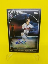 2023 Topps X Bob Ross KERRY CARPENTER Midnight Black Parallel Card 1/1 AUTO RC