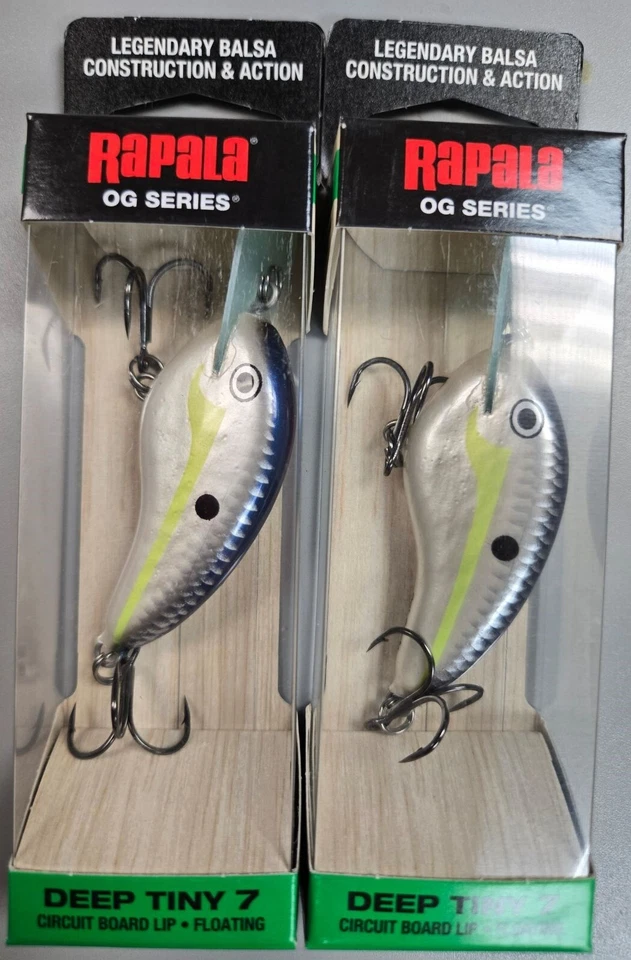 2-Rapala Tiny 7 OG Series, Helsinki Shad    2-1/4"  5/16 oz (HSD) BR33 - Image 1 of 1