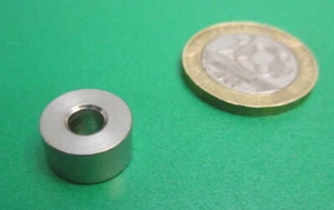 Espaciador de Acero Inoxidable, Nº 10 Tornillo, .500" OD x .192" ID x .250" Longitud, 5 piezas - Imagen 1 de 11