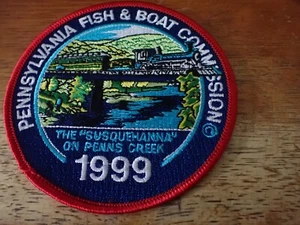 PENNSYVANIA   FISH & BOAT COMMISSION  PENNS CREEK 1999  PATCH BX Y #1 - Picture 1 of 2