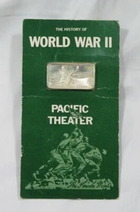 History WWII Silver bar SEALED pacific theater Lincoln Mint Bar Sterling 1++ oz - Picture 1 of 4