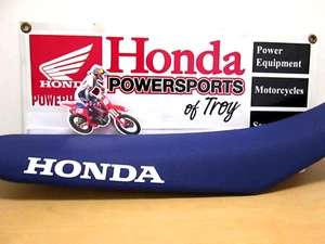 NUEVO GENUINO HONDA SEAT CRF450 CRF250R / RX * AZUL 50 ANIVERSARIO* VER DESC PARA AJUSTE - Imagen 1 de 8