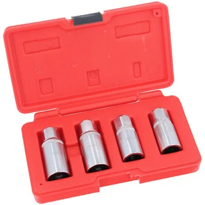 4-tlg STEHBOLZEN AUSDREHER Auszieher Set Satz 6 8 10 12 mm 1/2" Antrieb Abzieher - Bild 1 von 5