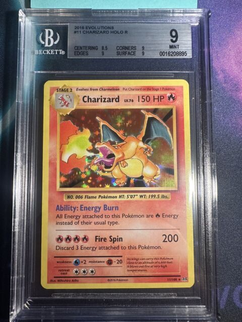 Charizard XY Evolutions Holo CGC 10/9/10/9 (Possible PSA 10)