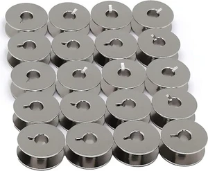 20PCS Metal L Bobbins Compatible with Sewing Machine Brother Juki And More - Picture 1 of 6