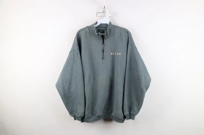 Sudadera Pullover Vintage Años 90 Orvis Para Hombres XL Desteñida Deletrear Esquí Media Cremallera Foto 1 de 4