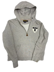 Vintage Polo Ralph Lauren Rugby Hoodie Youth Large Grey Sweatshirt 3 867 Madison - Picture 1 of 8