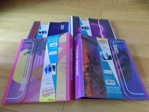 Mead Original Trapper Keeper Binder Retro Portfolio Sunset with folders NEW x4 - Picture 1 of 15