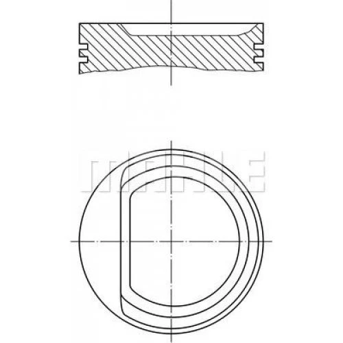 Pistón MAHLE 0307101 para Skoda Fabia I Fabia I Combi VW Polo Foto 1 de 1
