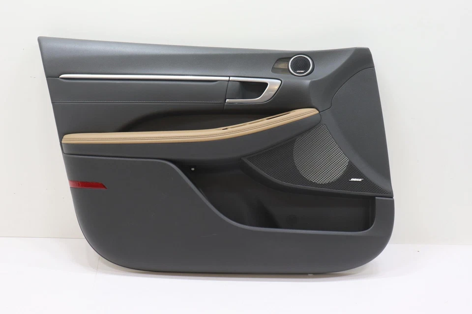 2021 - 2023 HYUNDAI SONATA FRONT LEFT DOOR TRIM COVER PANEL OEM 82301L1661MMF - Image 1 of 4