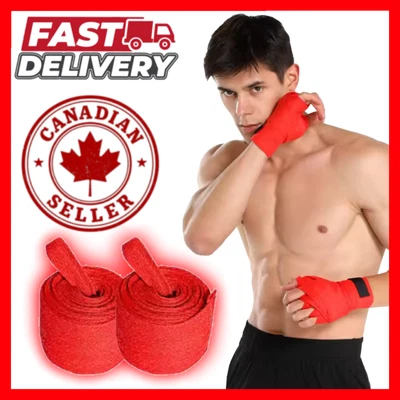 2PCS 2.5M Boxing Hand Wraps Cotton MMA Kickboxing Muay Thai Training Bandages - Image 1 of 4