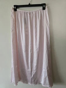Avidlove Womens Plus Size Half Slip Skirt NWT Soft Pink XXL Lace Trim Sheer - Picture 1 of 5