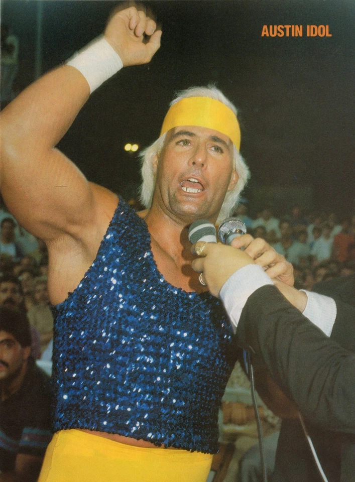 AWA AMERICAN WRESTLING ASSOCIATION REVISTA PINUP (1984) AUSTIN IDOL Foto 1 de 1