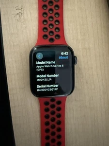 Apple Watch Series 6 44mm Space Gray M00H3LL/A - Zdjęcie 1 z 4