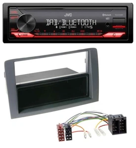 JVC DAB MP3 Bluetooth USB Autoradio für Fiat Idea (350, 03-11) - grau - Bild 1 von 7
