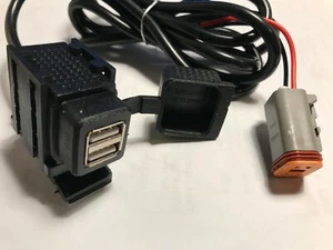 Harley Davidson USB charger accessory power socket conection  kit 91843-97 - Bild 1 von 6