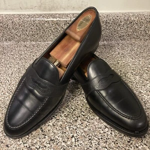 J Fitzpatrick Madison Customized/MTO Black Calf Strap Loafer TMG Last UK9.5F EUC - Picture 1 of 24