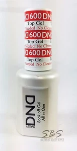 DND #600 Gel Top - No Cleanser Needed - UV/LED Cure Soak off Gel Top Coat 0.5oz - Picture 1 of 3