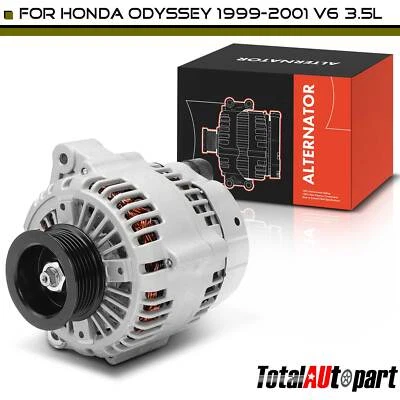 Генератор переменного тока для Honda Odyssey 1999-2001 V6 3,5 л 130 A/12 В CW 6-канавочный шкив - Изображение 1 из 4