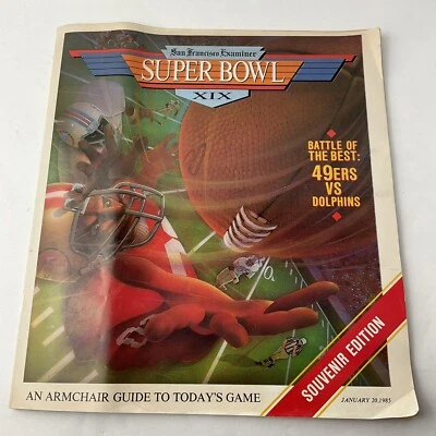 1985 San Francisco Examiner Super Bowl XIX Souvenir Guide Magazine - Image 1 of 4