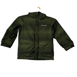 Columbia Boys Interchange Jacket Green Youth XXS 4 5 Detachable Hood - Picture 1 of 23