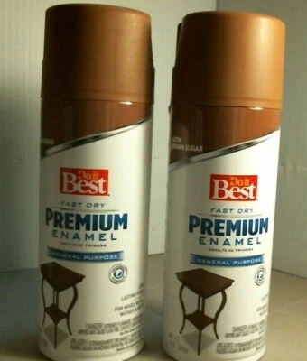 DoitBest 770915 Fast Dry Spray Paint, Satin Brown Sugar, Lot of 2, FREE SHIP - Image 1 of 2