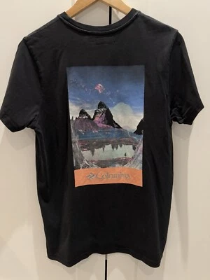 Columbia Short Sleeve Back Graphic T Shirt Black Size Small - Image 1 of 4