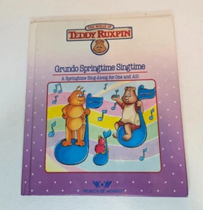 Vintage 1985 Teddy Ruxpin Book Only ~ GRUNDO SPRINGTIME SINGTIME - Picture 1 of 3